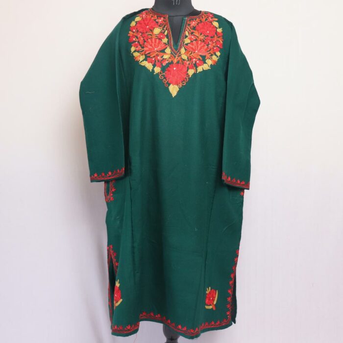 Sabz Cashmilon Aari Pheran - Image 2