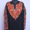 Black Beauty Raffal Sleeve Embroidered Aari Pheran