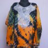 Kesari Tie-Dye Raffal Tilla Pheran