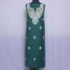 Green Chinar Booti Kashmiri Winter Spun Suit With Aari Work