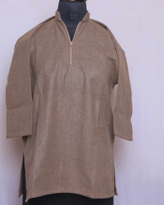 Light Brown Lakeer Baby Boy Kashmiri Phiran ( 6-7 Years)