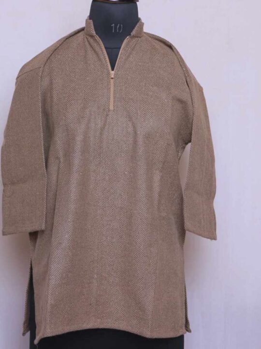Light Brown Lakeer Baby Boy Kashmiri Phiran ( 6-7 Years)
