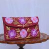 Maroon Purple Posh Tic Tac Aari Embroidery Wallet