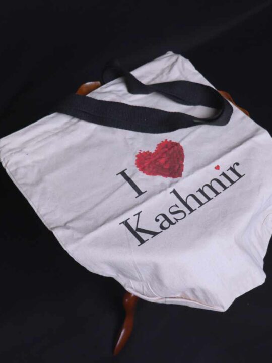 I Love Kashmir Heart Bag