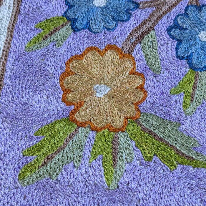Tree 3x2 Chainstitch Hand-Embroidered Wall Hanging - Image 4