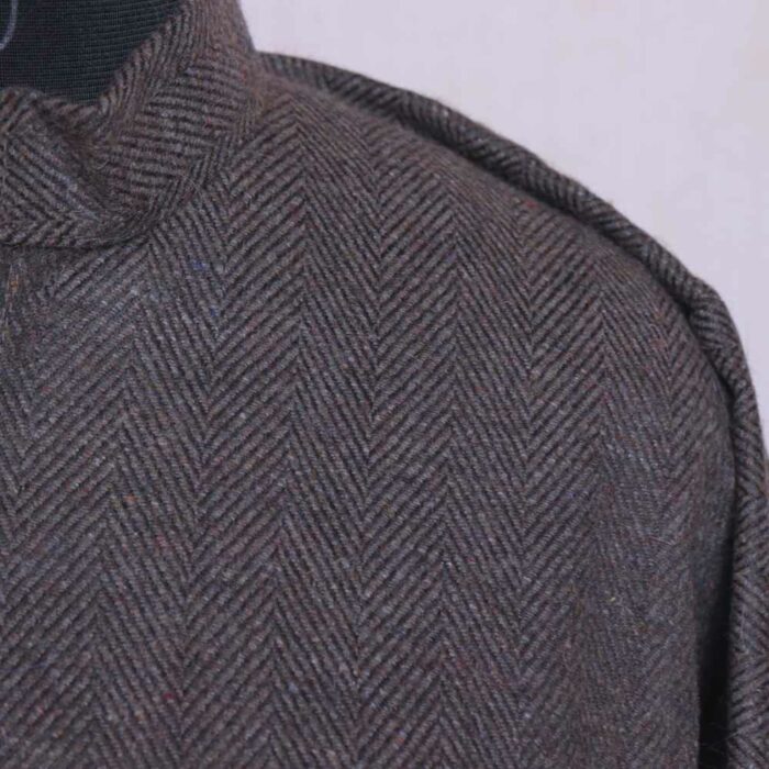 Dark Grey Lakeer traditional Men Kashmiri Pheran L47.5 - Image 2