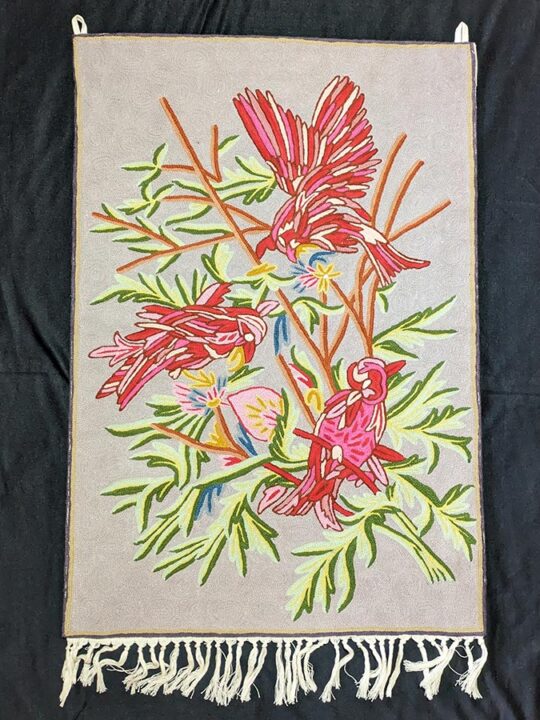 Birds Handmade Wool Wall Hanging 3×2