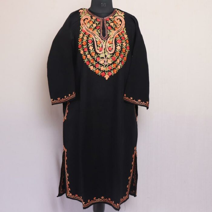 Black Chashma Cashmilon Aari Pheran - Image 2
