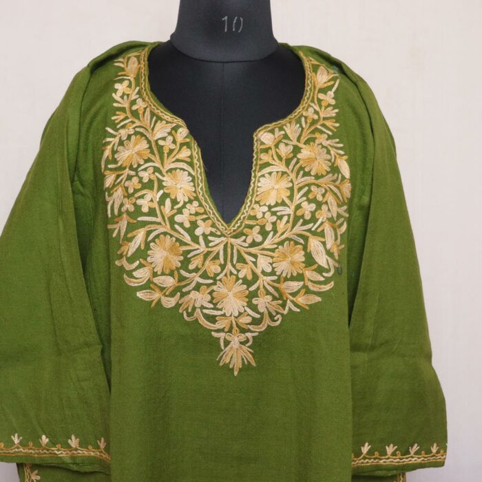 Green Shahi Raffal Naldar Aari Pheran