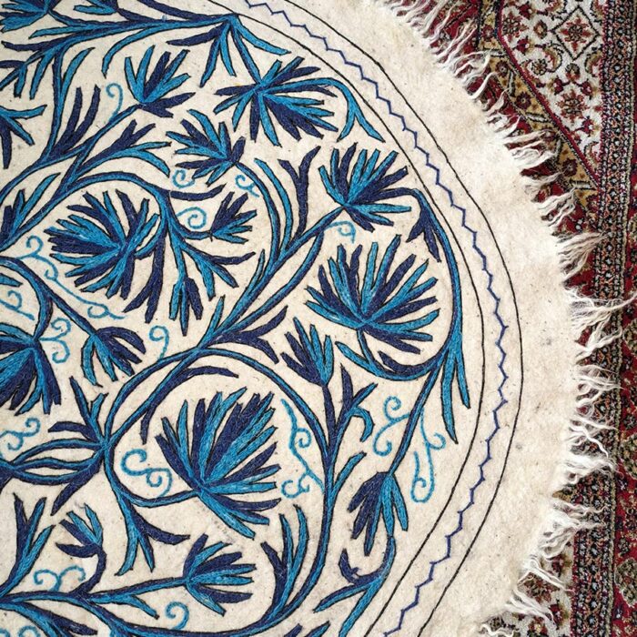 Yarbal Handmade Aari Embroidered Wool Namda 5FT - Image 3