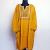 Light Mustard Handwork Tilla and Sozni Raffal Pheran with Stole