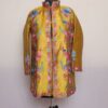 Mustard Yellow Silk Aari Short Jacket