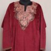 Maroon Mir Velvet Tilla Pheran