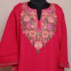 Pink Noor Cashmilon Aari Pheran