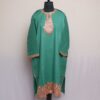 Green Raffal Pheran With Border Tilla
