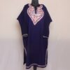 Dark Blue Andaz Raffal Kashmiri Pheran with Aari Embroidery