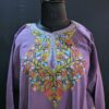 Lavendar Handwork Pure Wool Kashmiri Pheran Dress