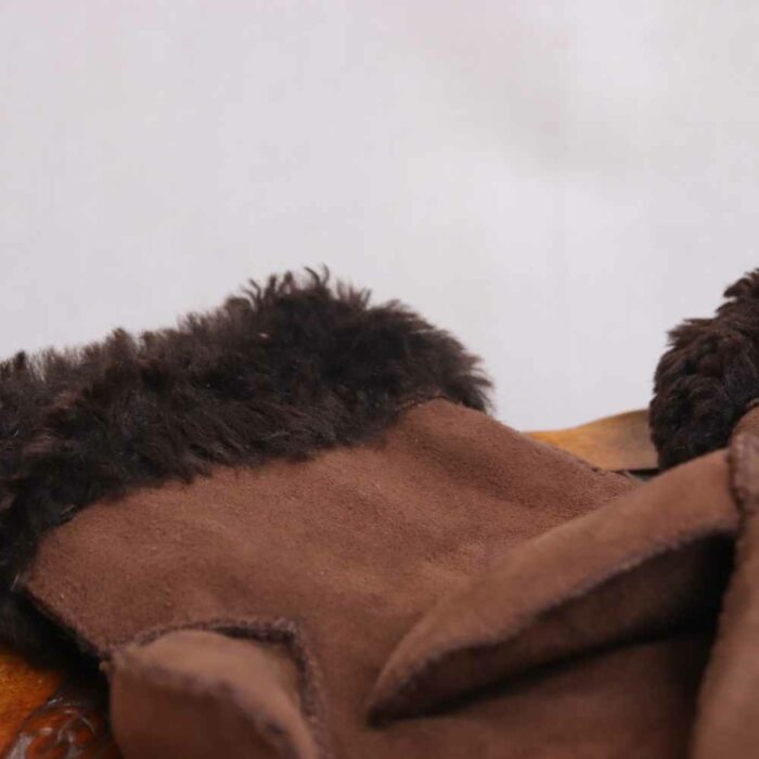 Brown Altamash Leather Gloves - Image 2