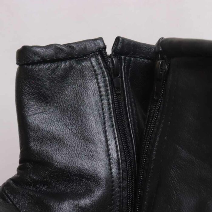 Black Leather Socks with Zip (5) - Image 3