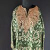 Luxe Green Jaal Raffal Kashmiri Pheran