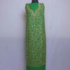 Green Kul Crush Cotton Kashmiri Suit With Aari Work