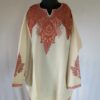 Cream Jhelum Pure Wool Kashmiri Sozni Handwork Designer Pheran