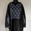 Black Aabi Pure Wool Kashmiri Sozni Handwork Designer Pheran