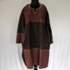 Brown Pure Wool Handwork Designer Border Phiran