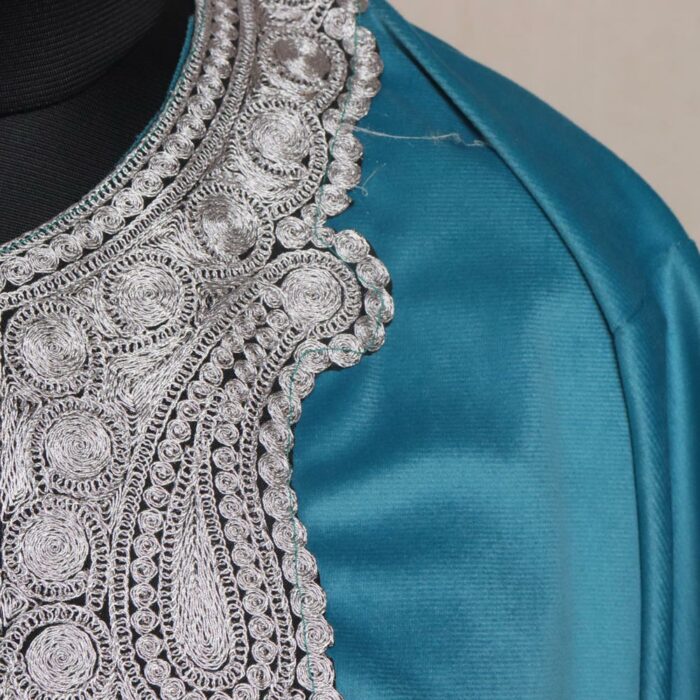 Blue Velvet 3pc Phiran Co-ord Set with Tilla - Image 3