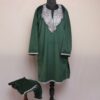 Green Miri Velvet 2pc Phiran Co-ord Set with Tilla
