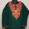 Dark Green Kashmiri Pheran with Aari Embroidery