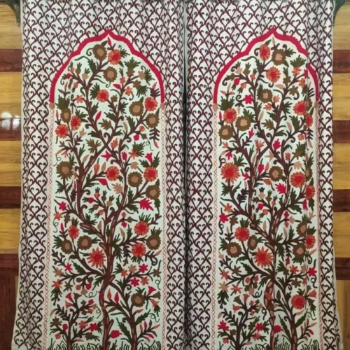 Mughlai Crewel Work Curtain