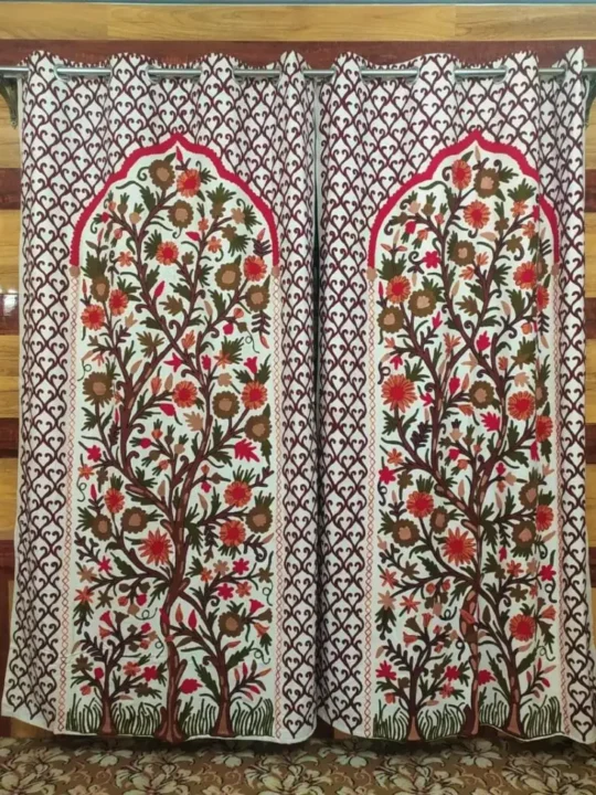 Mughlai Crewel Work Curtain