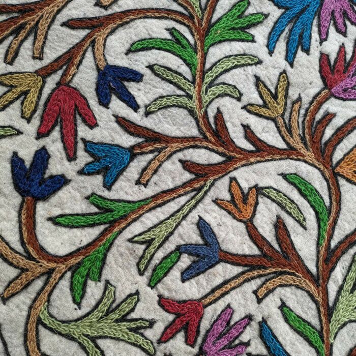 Pure Wool Handmade Duru Namda Rug 3x5 - Image 2