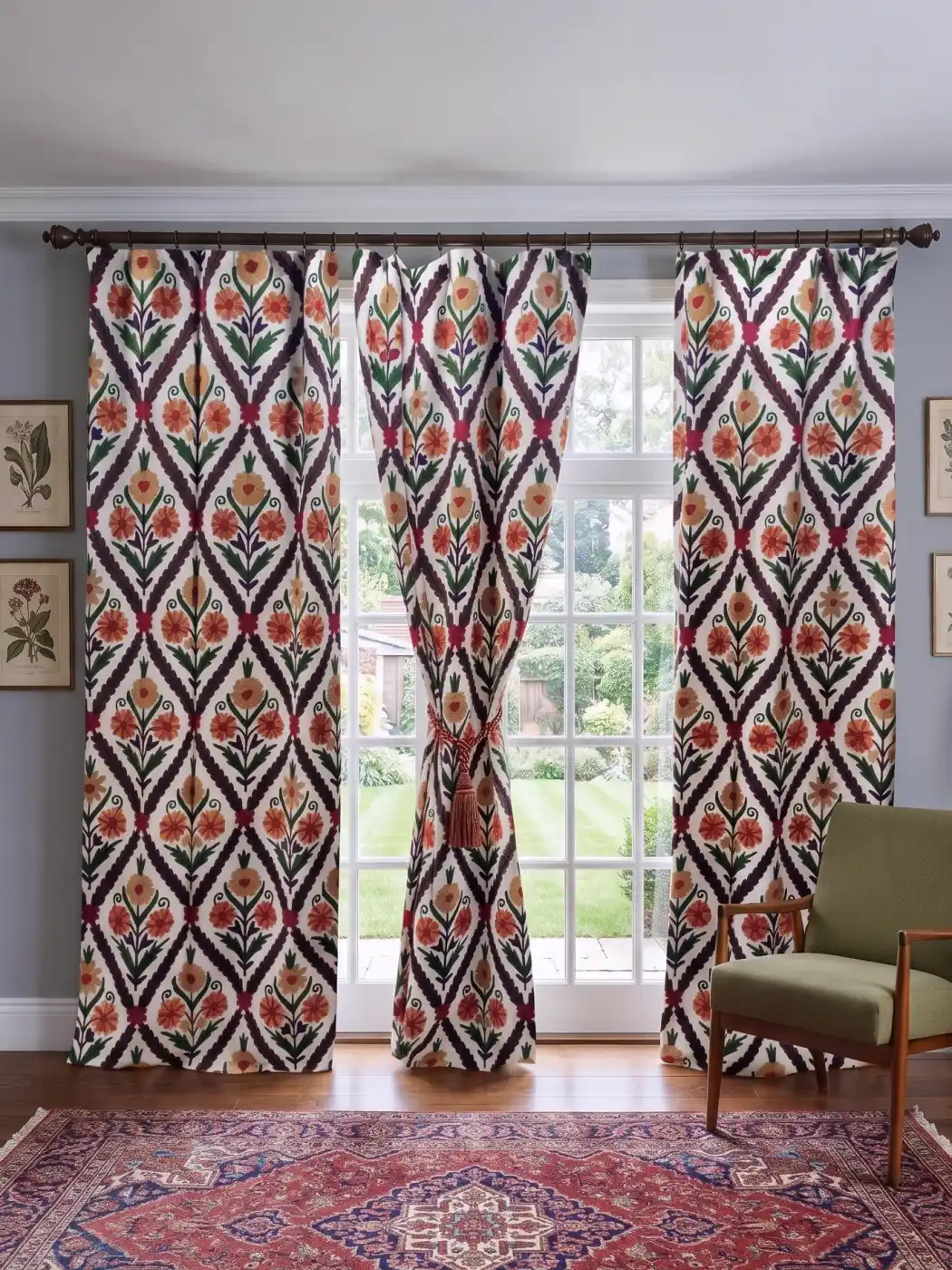 Shahi Crewel Work Curtain