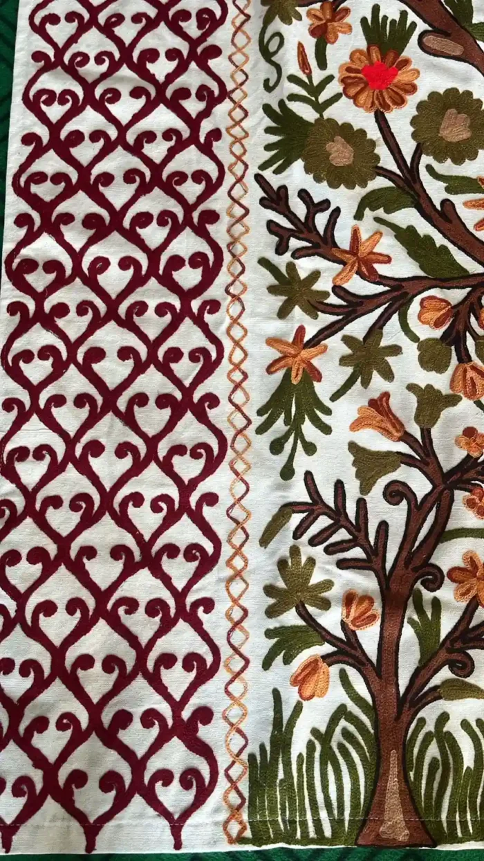 Mughlai Crewel Work Curtain - Image 3