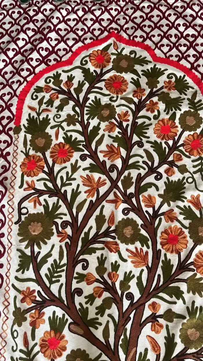 Mughlai Crewel Work Curtain - Image 5