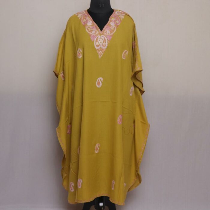 Vintage Kashmiri Kaftan with Aari Embroidery