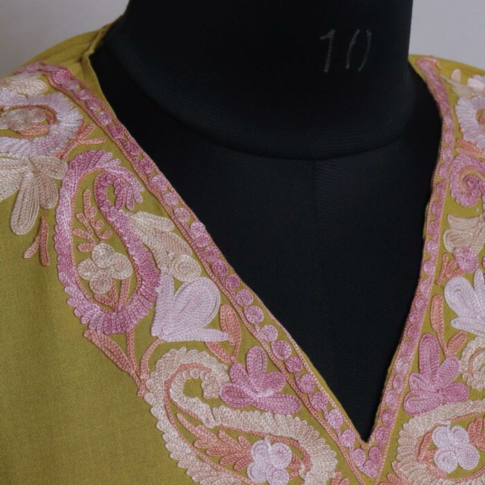 Vintage Kashmiri Kaftan with Aari Embroidery - Image 3