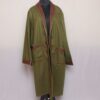 Green Tweed Gown with Handwork