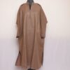Light Brown Men Zigzag Kashmiri Pheran L48