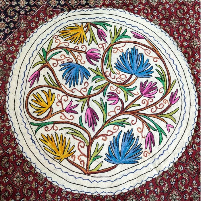 Chinari Handmade Aari Embroidered Namda 3FT