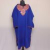 Dark Blue Pure Wool Kashmiri Pheran With Tilla Naal Embroidery