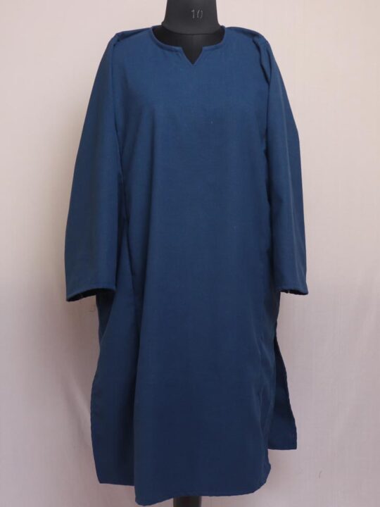 Plain Peacock Blue Pheran