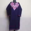 Dark Blue Kashmiri Pheran With Aari Work