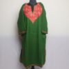 Green Kashmiri Pheran With Aari Work