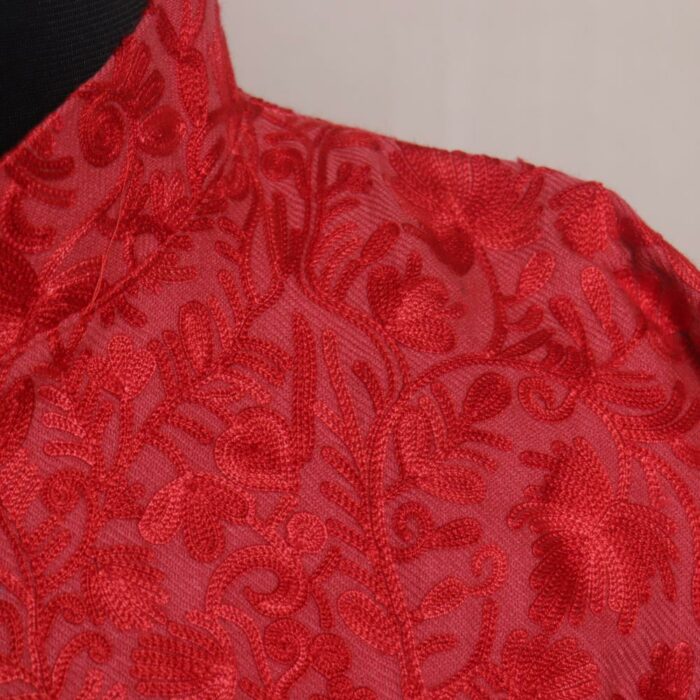Peach Aari Cashmilon Kashmiri Jacket - Image 3