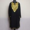 Black Bukhari Kashmiri Pheran With Aari Work