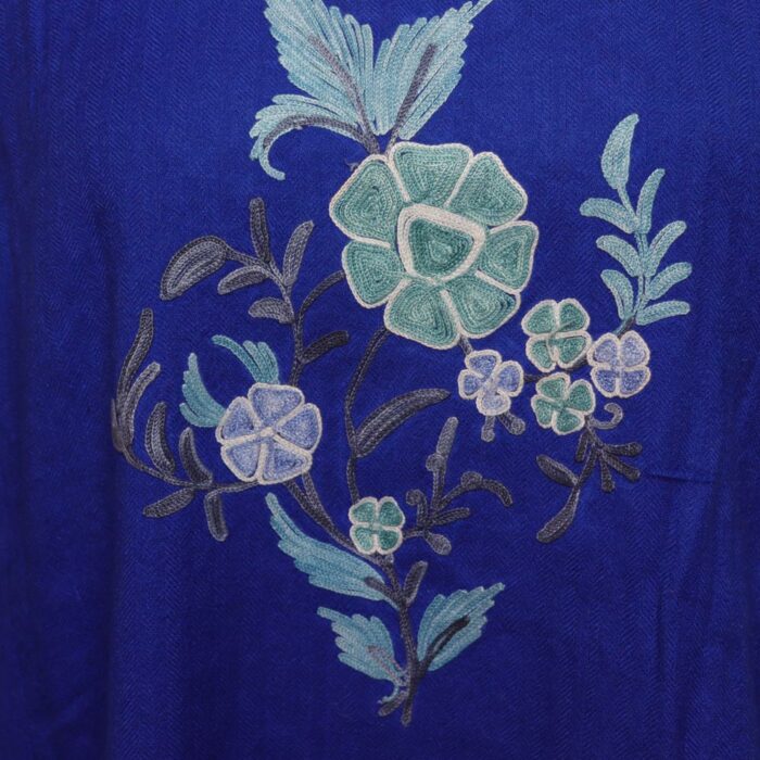 Blue Bagh Pure Wool Jal Aari Kashmiri Pheran - Image 4