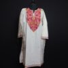 Ivory Elegance Kashmiri Pheran With Aari Work